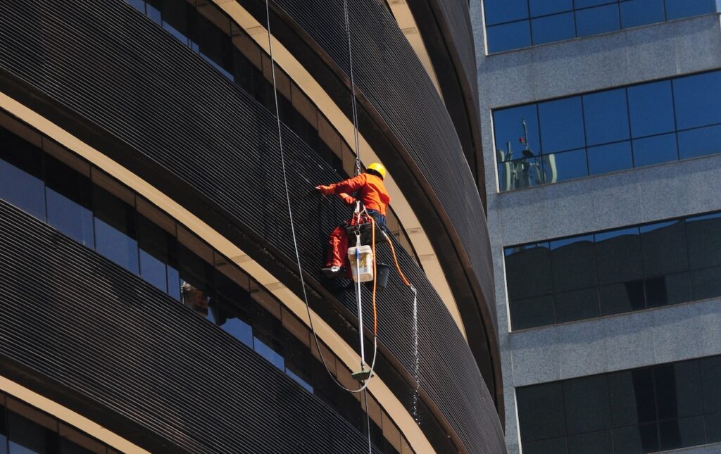 high-rise window cleaning